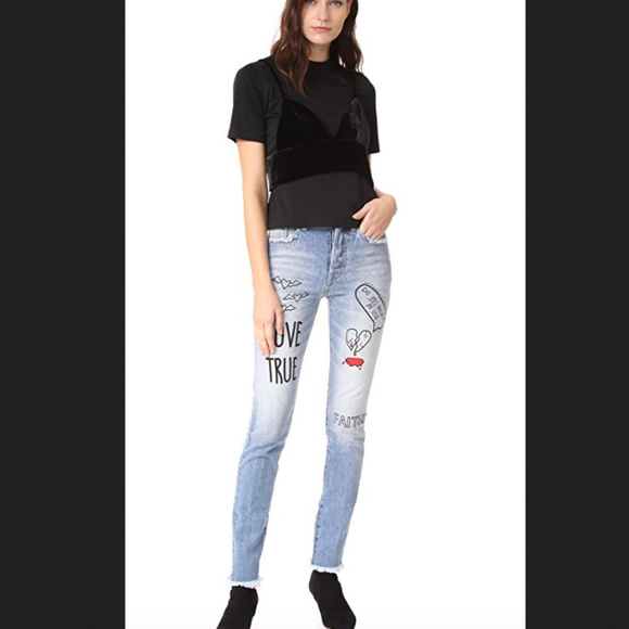 NEW PRPS Amx Jeans in Indigo Love Note - Picture 3 of 12